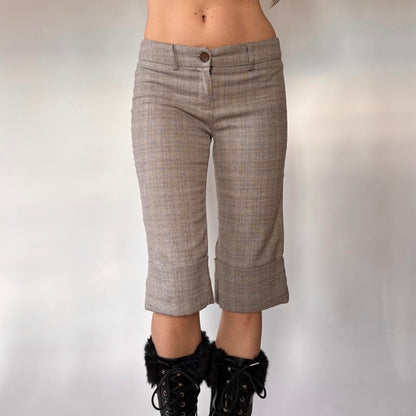 Y2K Low Rise Trouser Capri Pants (XXS/XS)