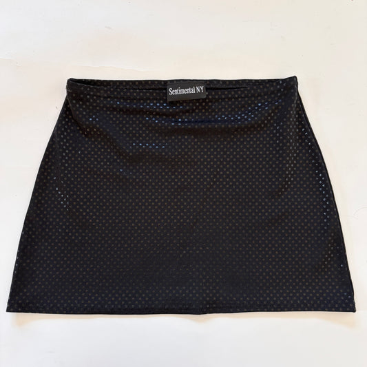 90s Noir Shimmer Mini Skirt (XXS/XS)