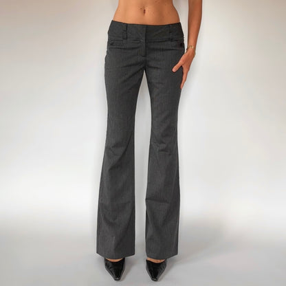 2000s Gray Office Flares (S)