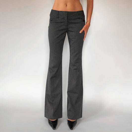 2000s Gray Office Flares (S)