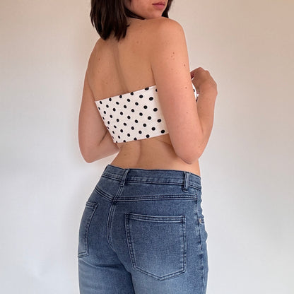 90s Polka Dot Bandeau (S)