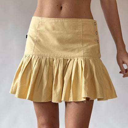 Y2K Pleated Mini Skirt (S/M)