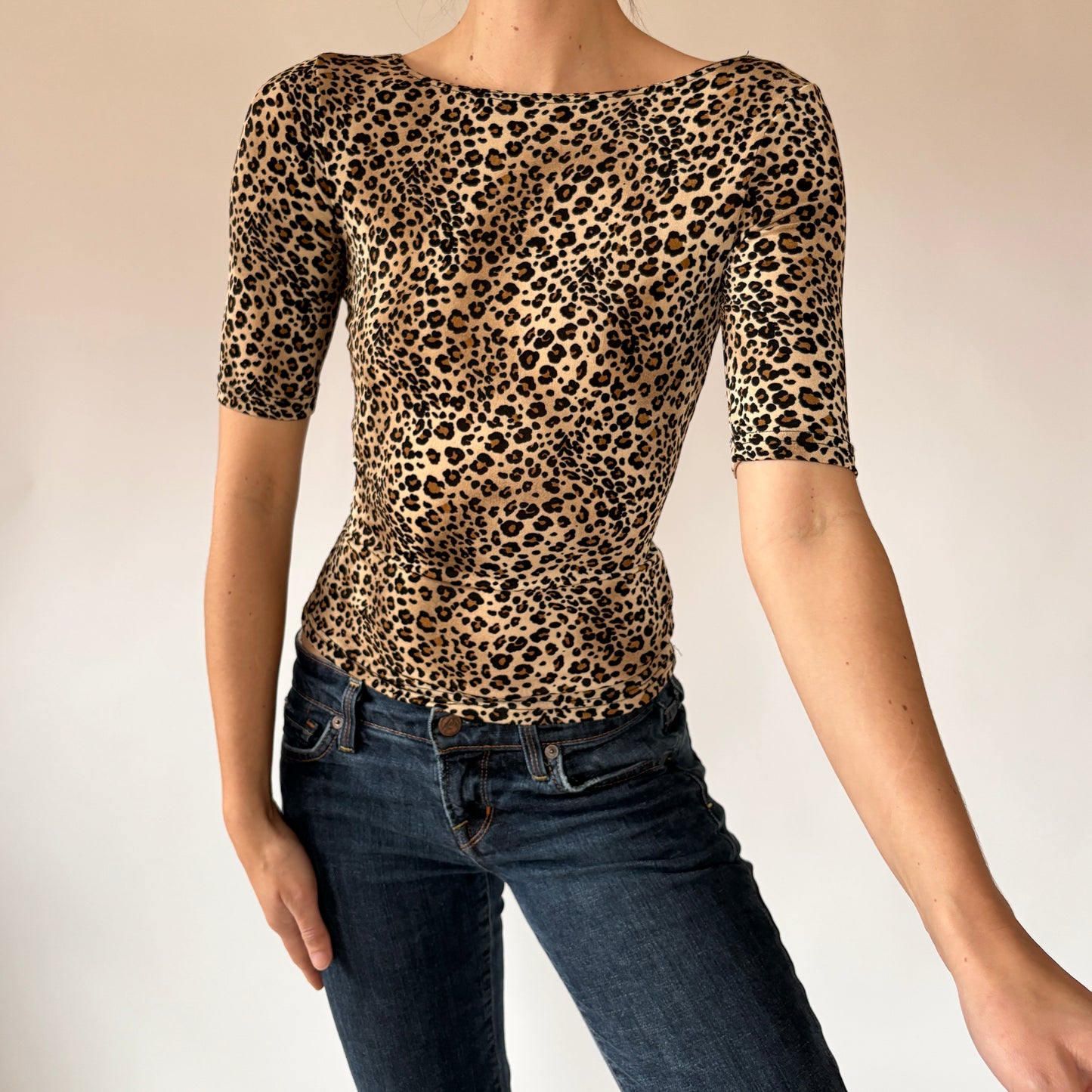 90s Leopard Top (XS/S)