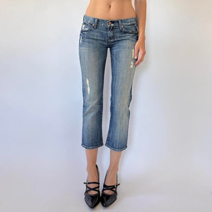 2000s Low Rise Seven Capris (XS)