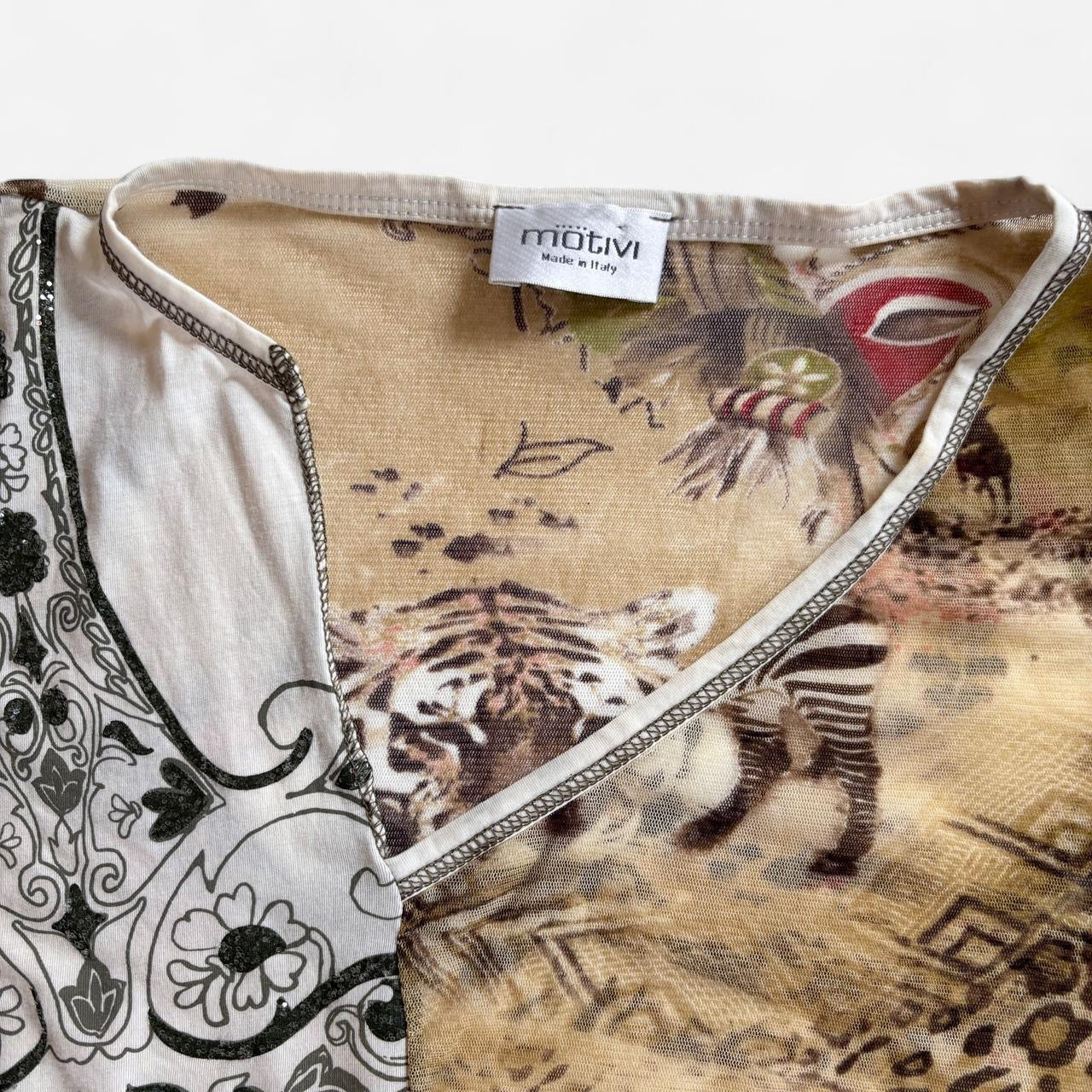 Italian Y2K Mesh Top (XS)