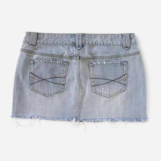 Y2K Denim Mini Skirt (M)