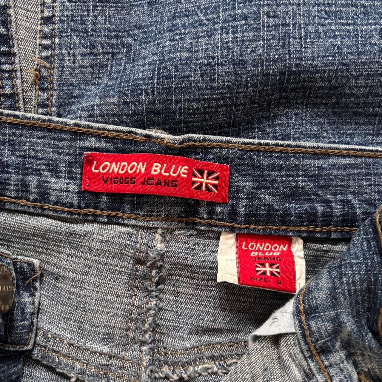 Y2K Denim Maxi Skirt (XS)