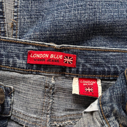 Y2K Denim Maxi Skirt (XS)