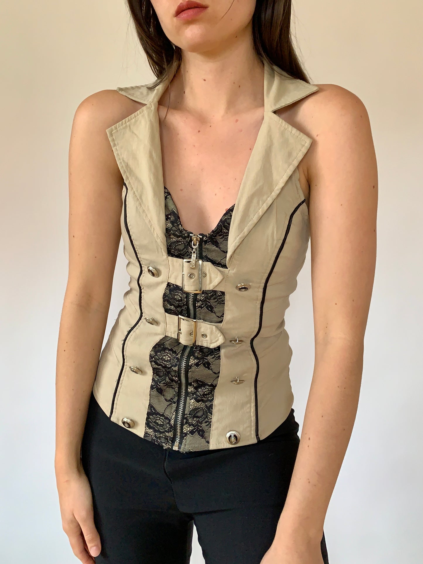 Y2K Buckle Top - Large