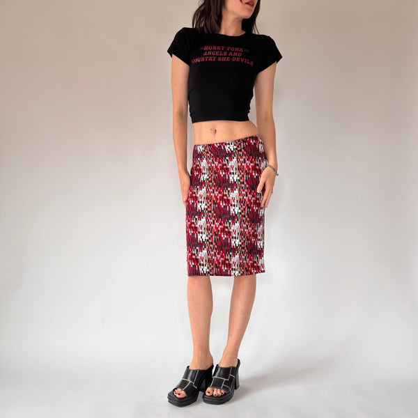 90s Slinky Midi Skirt (XS)