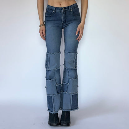 2000s Patchwork Jeans (XS)
