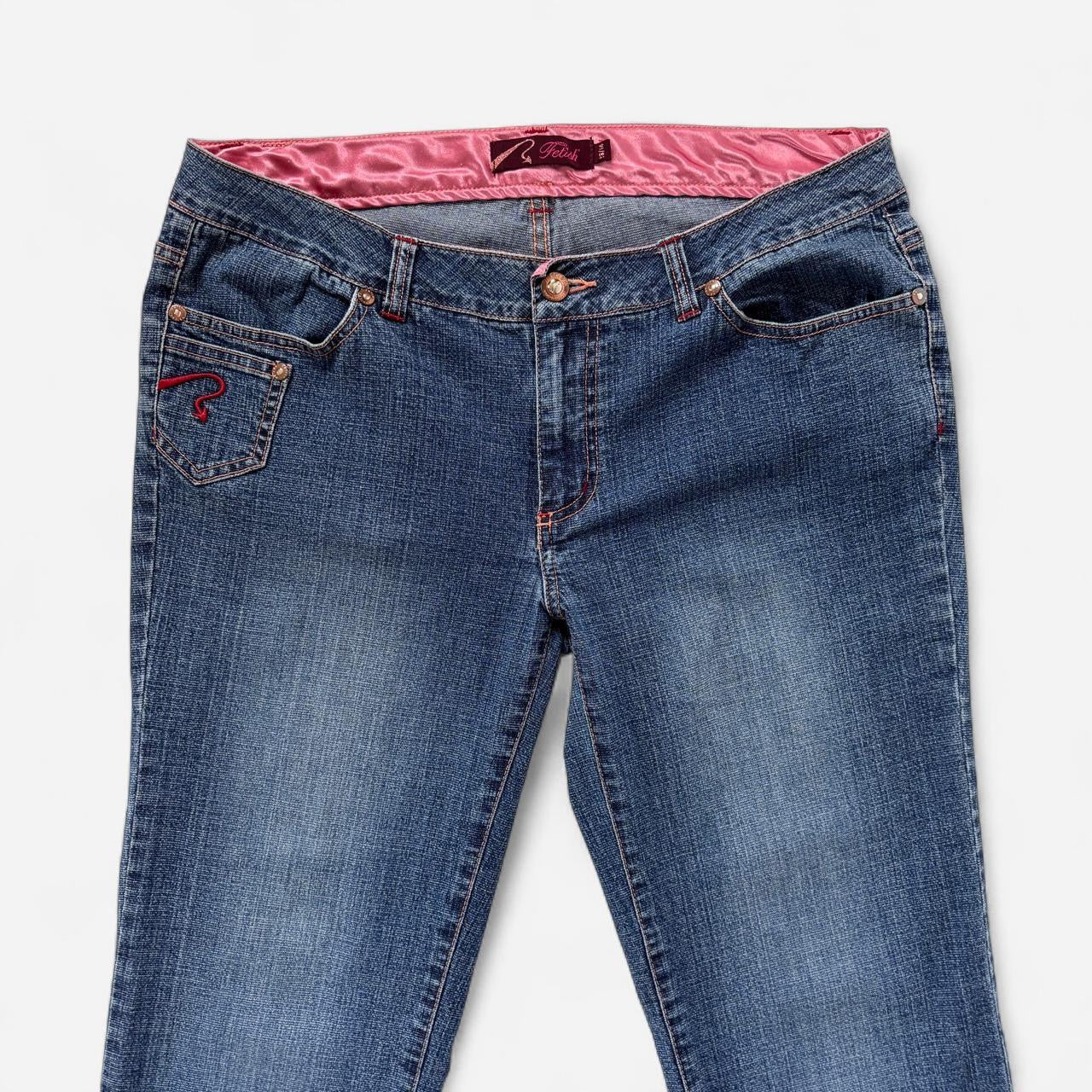 Y2K Fetish Low Rise Jeans (M)