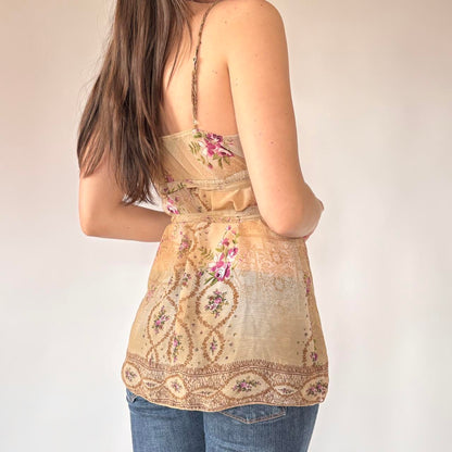 Y2K Boho Babydoll Top (S/M)