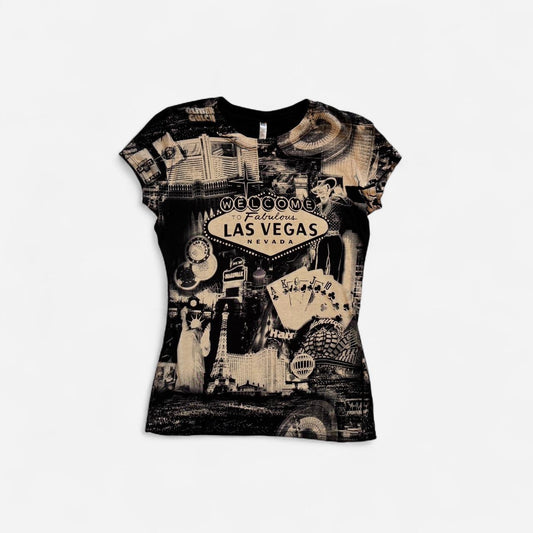 Y2K Las Vegas Graphic Tee (L)
