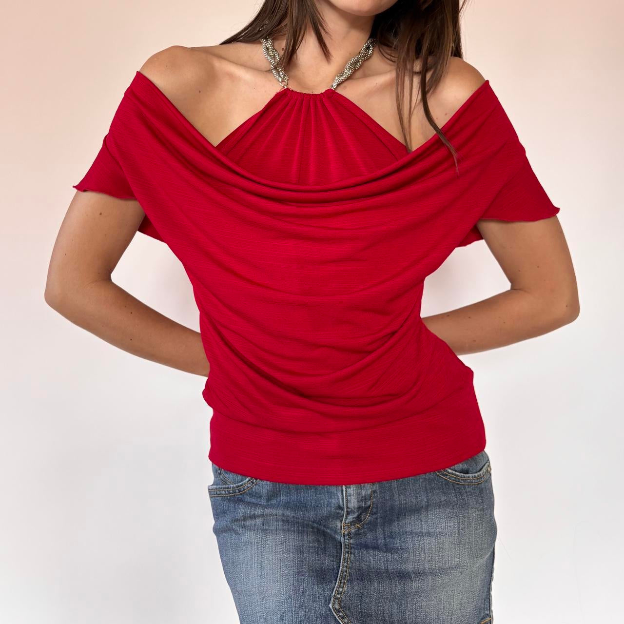 Y2K Slinky Red Top (L)