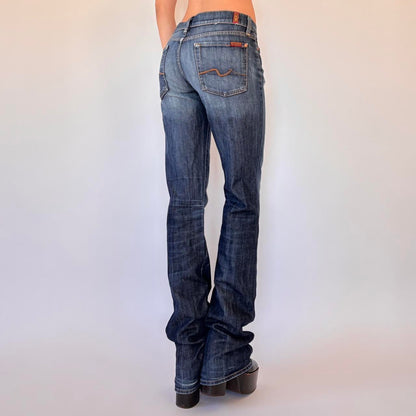 2000s Low Rise Bootcut Jeans (S)