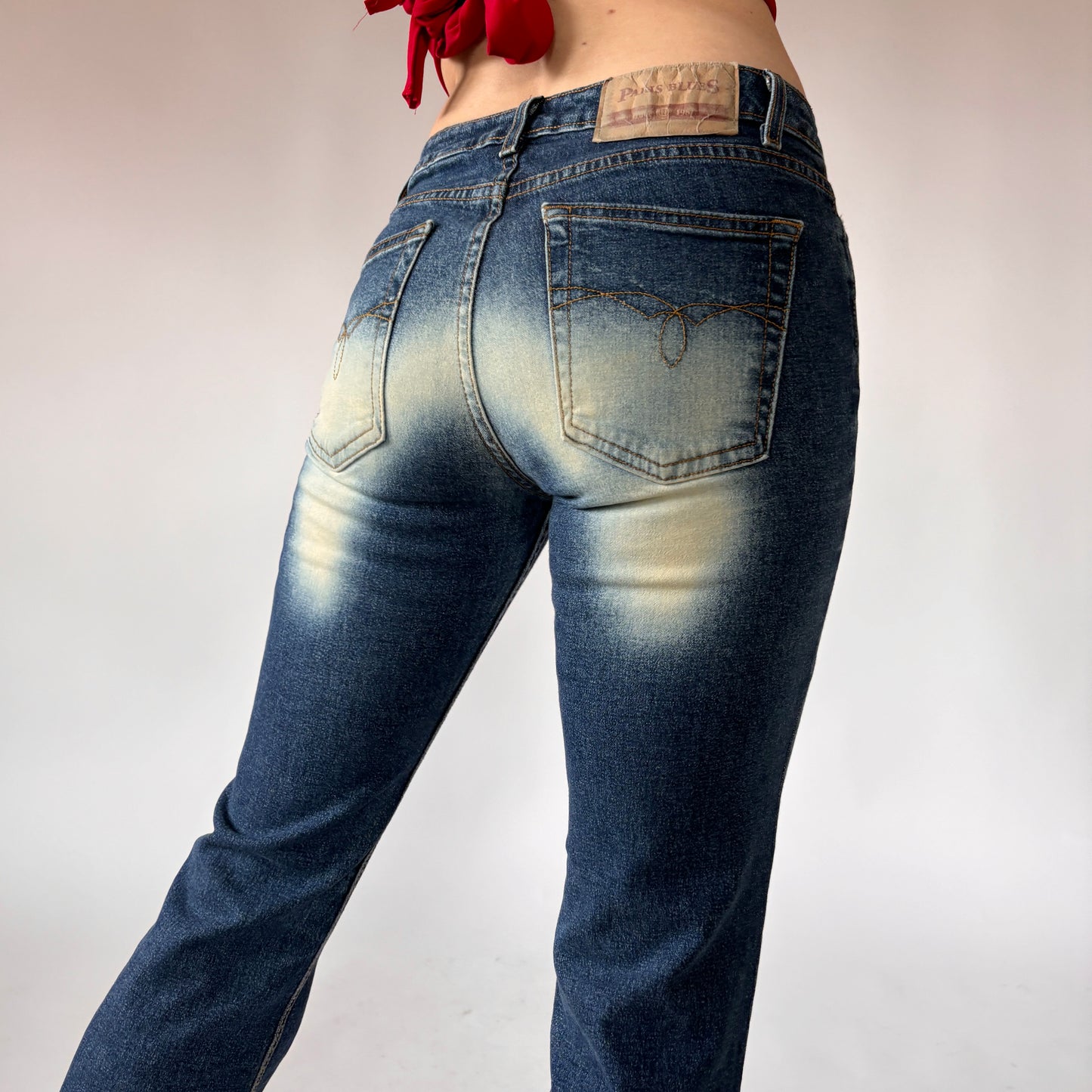Y2K Airbrush Jeans (XS)