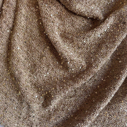 Y2K Plunging Neckline Sequin Top (L-1X)