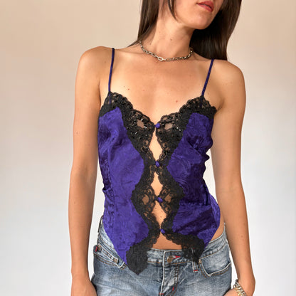 90s Purple Button Front Cami (S/M)