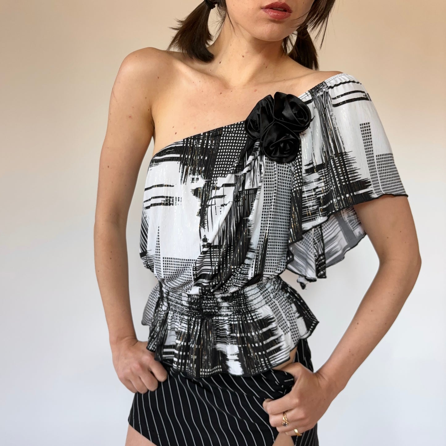 Y2K One Shouldered Top (S/M)