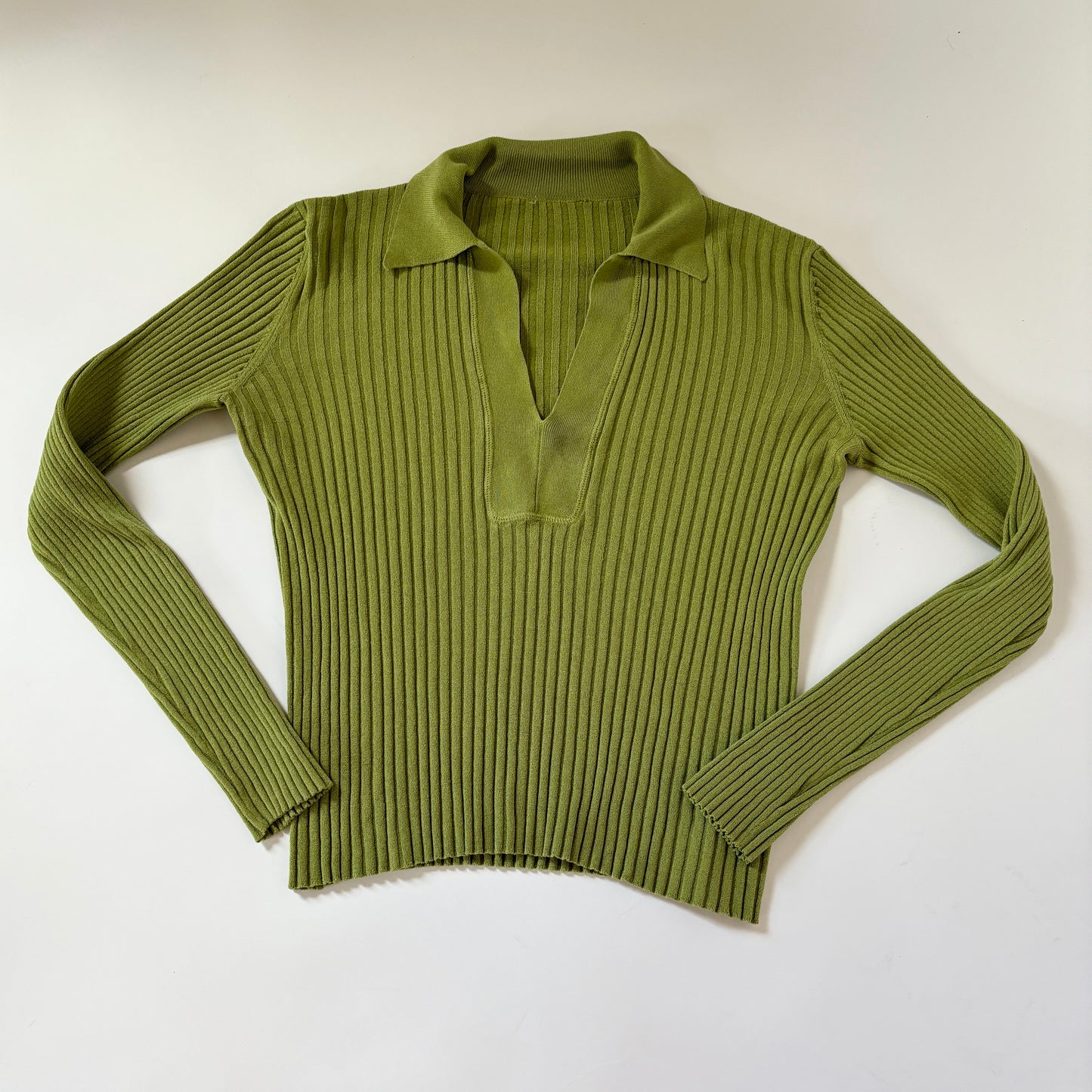 Pistachio Ribbed Knit (S)