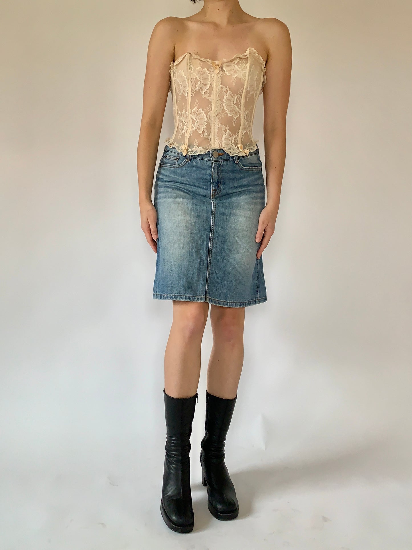 Y2K Denim Midi - Small