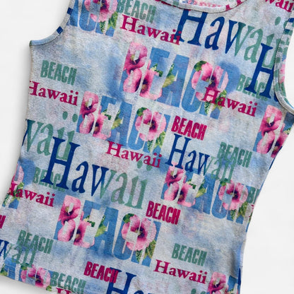 Y2K Hawaii Mesh Tank (M)