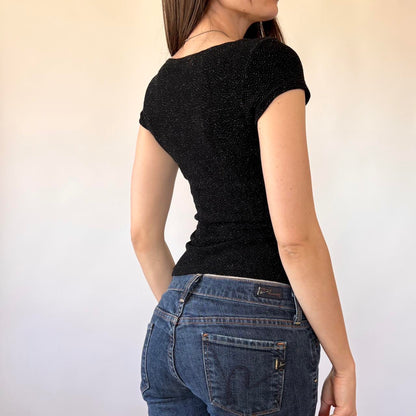 90s Slinky Glitter Tee (XS/S)