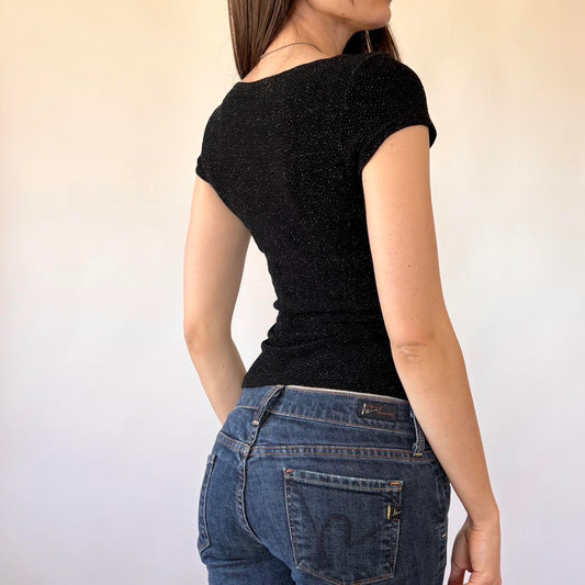 90s Slinky Glitter Tee (XS/S)