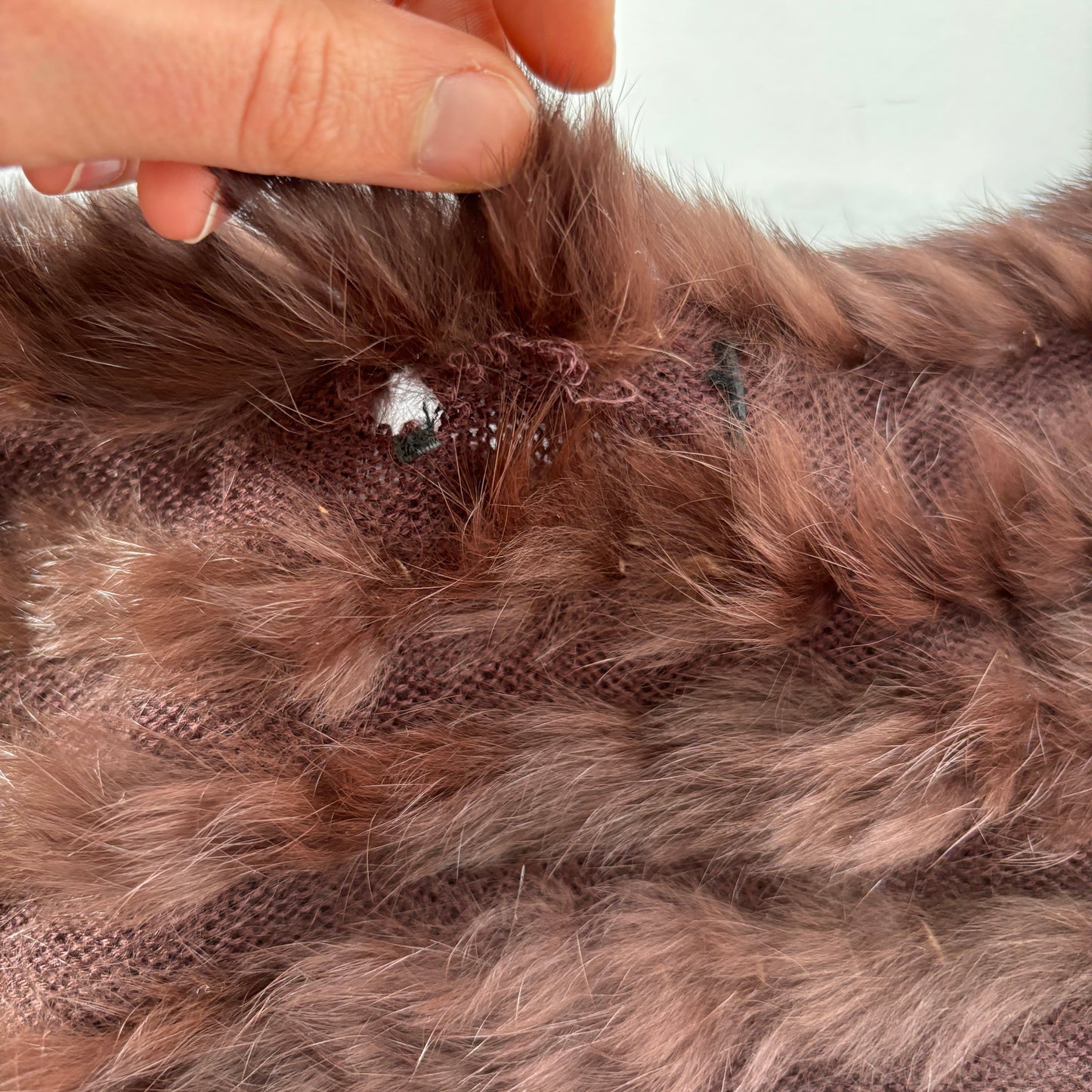 Y2K Rabbit Fur Shrug (S)