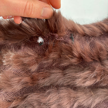Y2K Rabbit Fur Shrug (S)