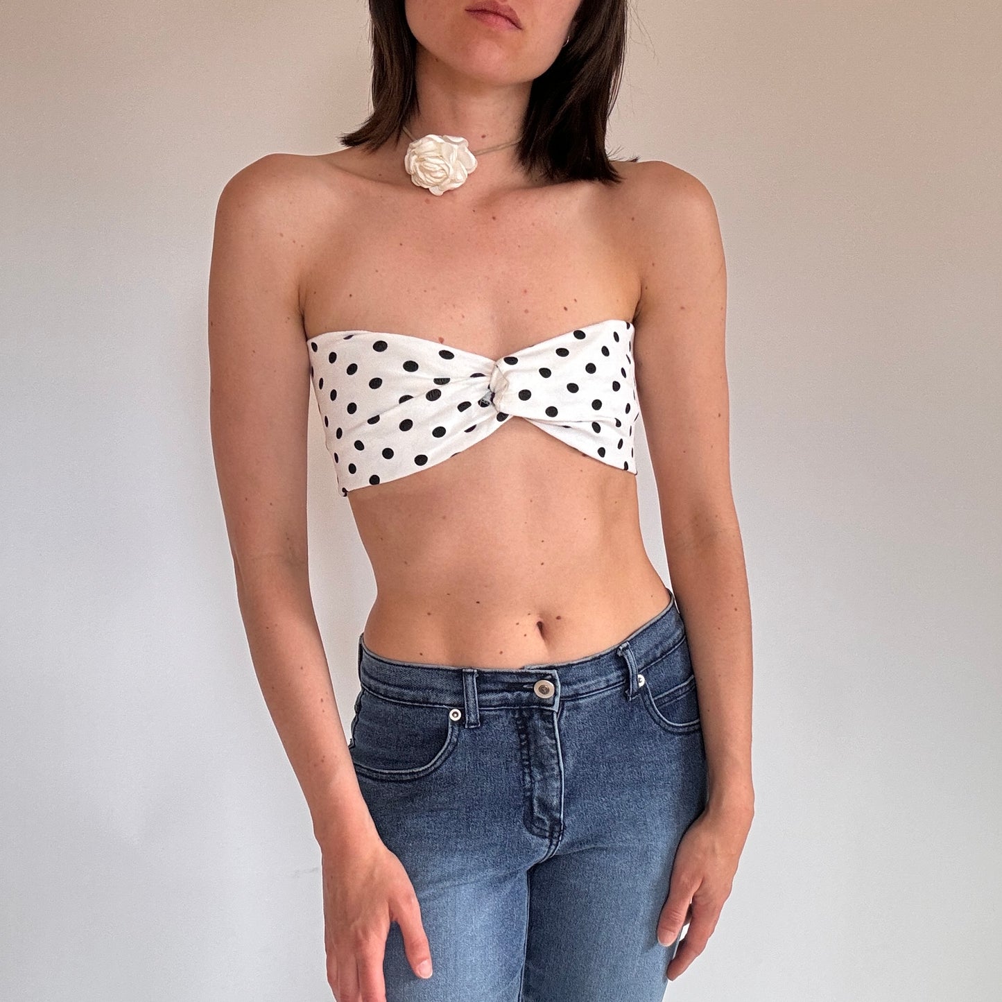 90s Polka Dot Bandeau (S)