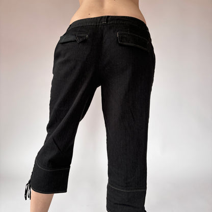 2000s Noir Capris (S)
