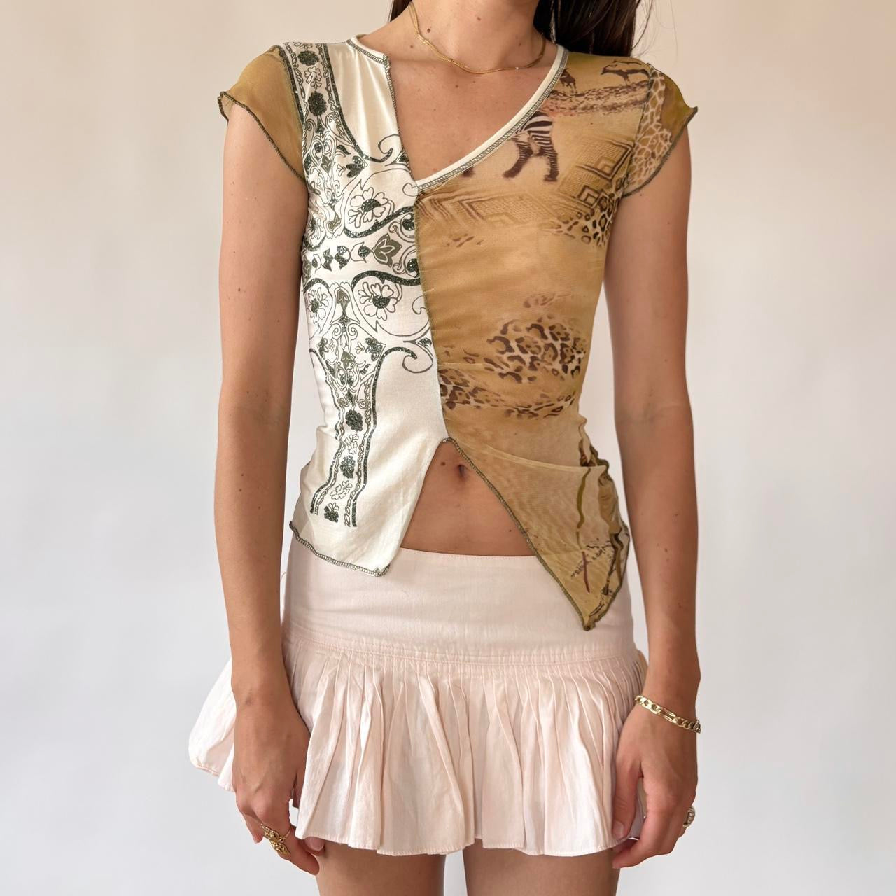 Italian Y2K Mesh Top (XS)