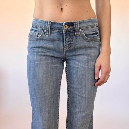 Y2K Low Rise Flare Jeans (XS)