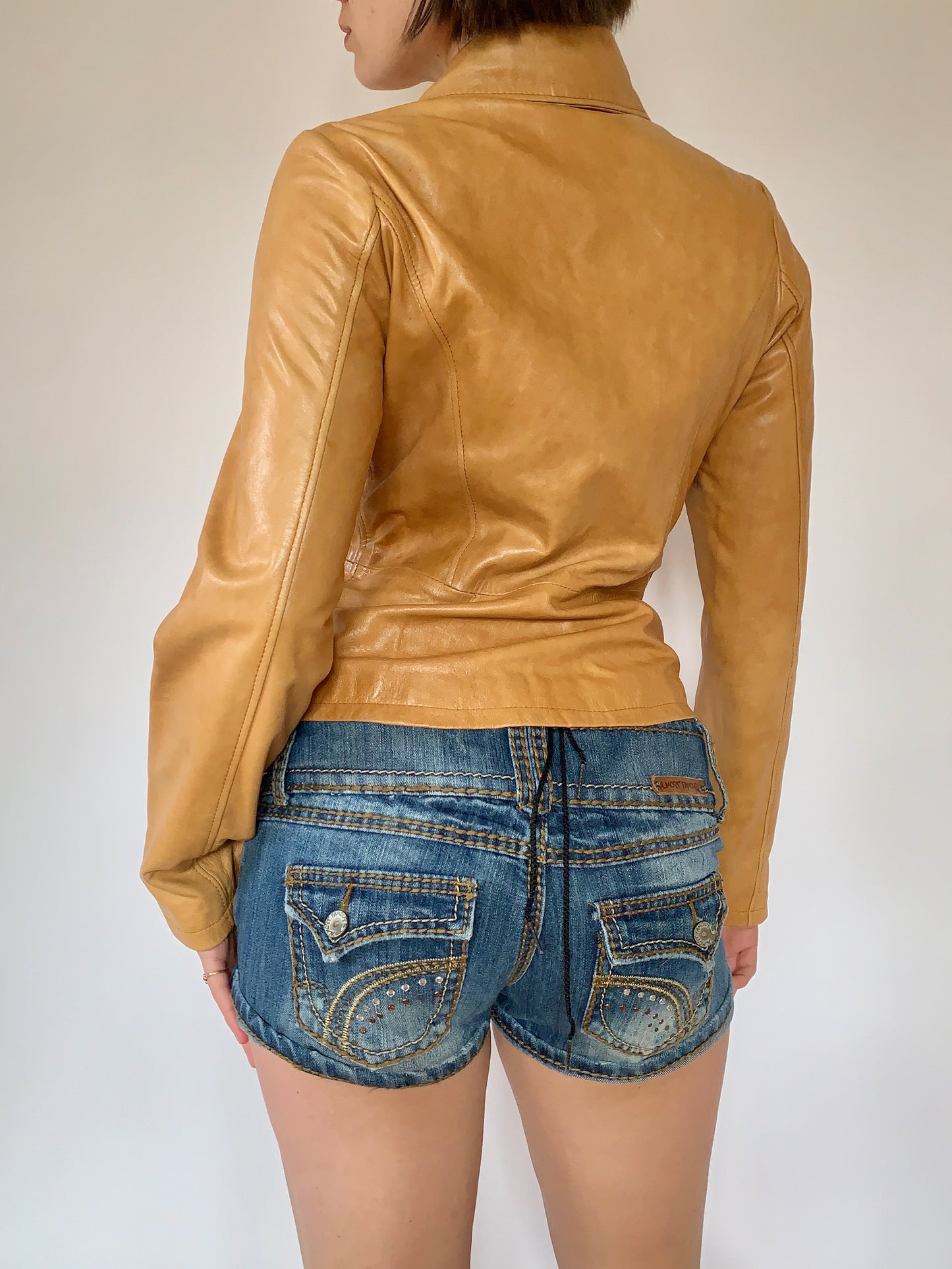 Italian Leather Blazer - S/M