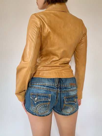 Italian Leather Blazer - S/M