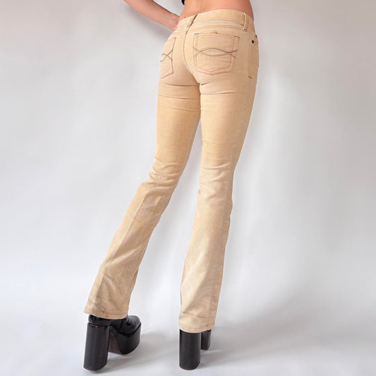 Y2K Abercrombie & Fitch Low Rise Corduroys (XXS)