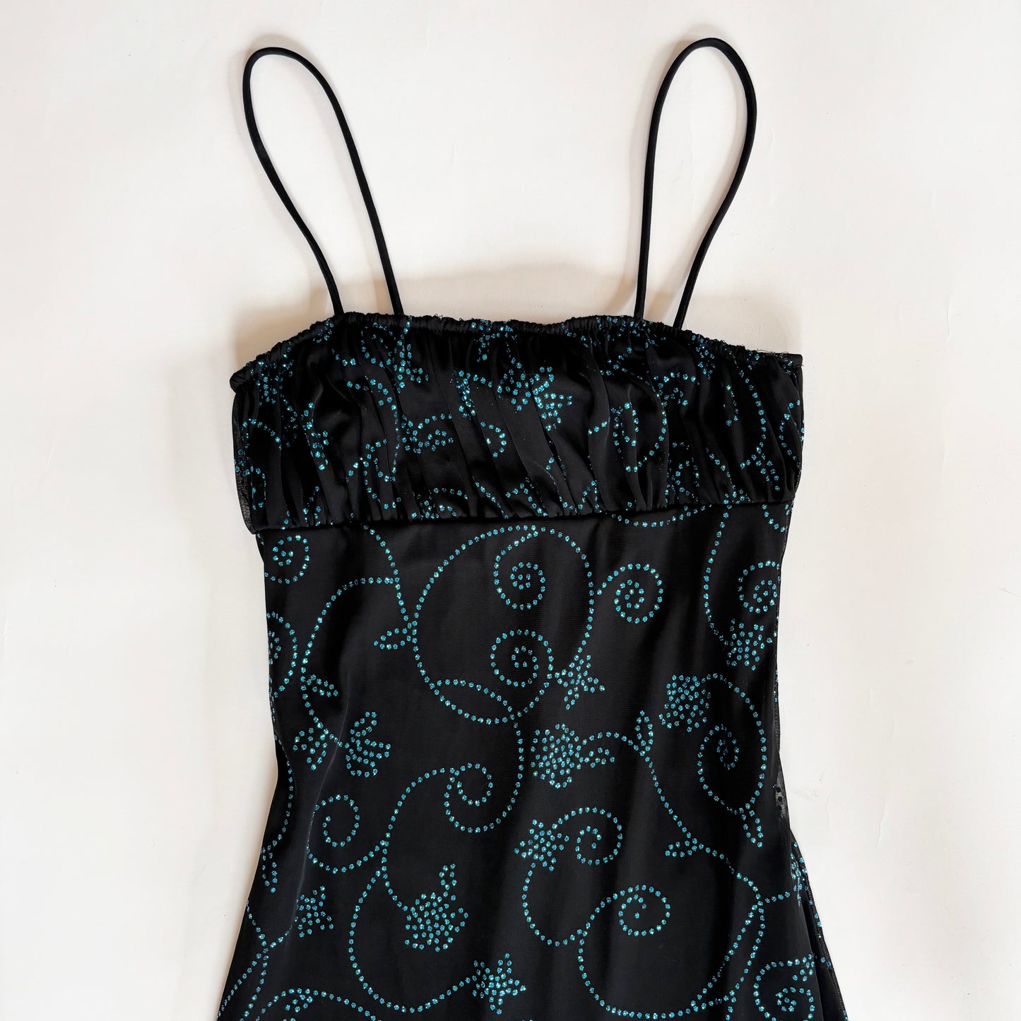 90s Mesh Swirly Dress (S/M)