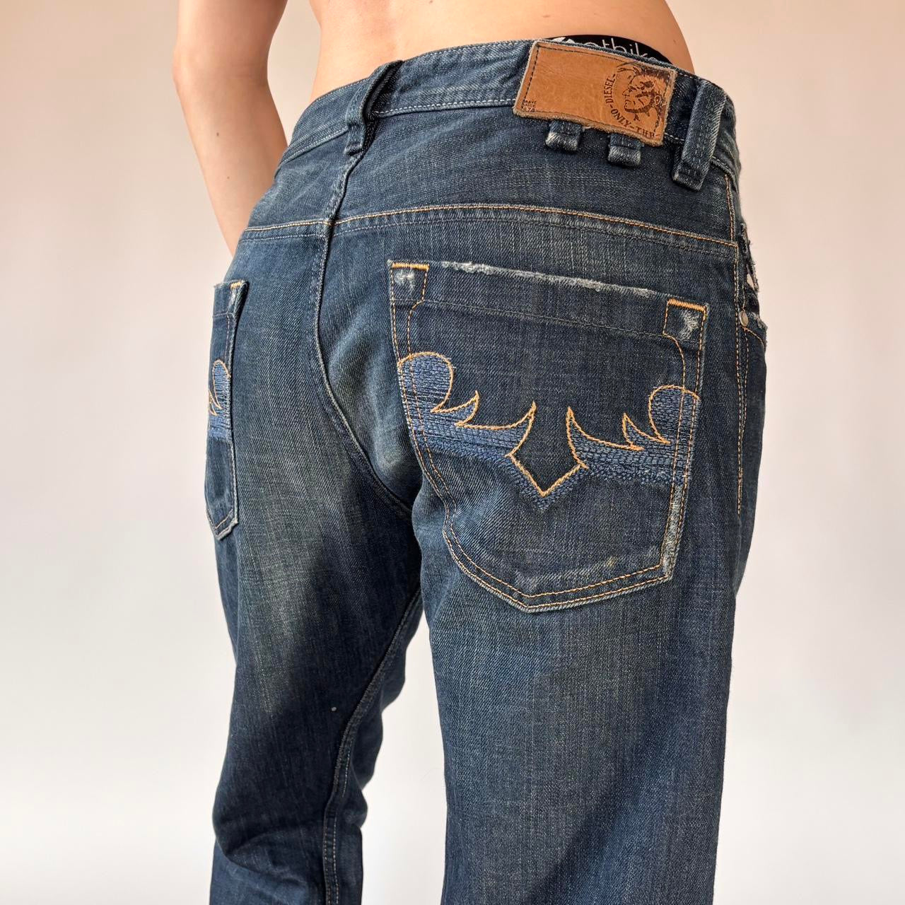 Diesel Dark Wash Boyfriend Jeans (L)