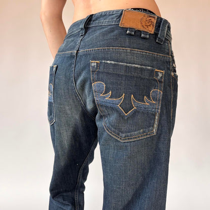 Diesel Dark Wash Boyfriend Jeans (L)