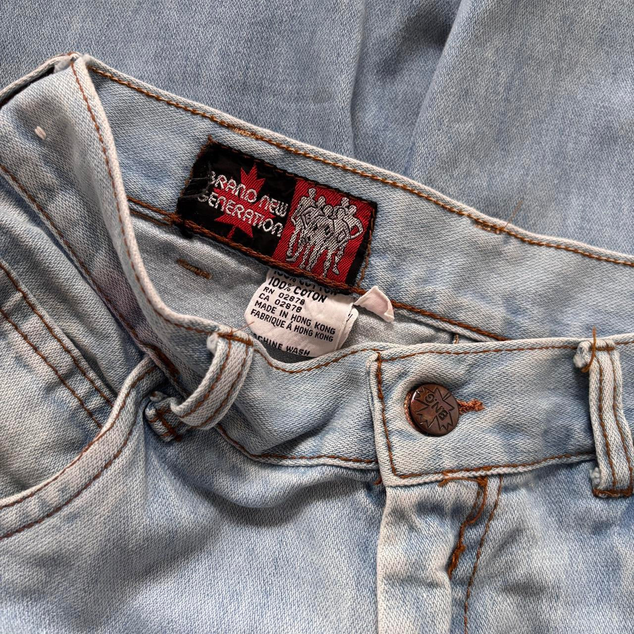 70s Light Wash Bellbottoms (XS/S)