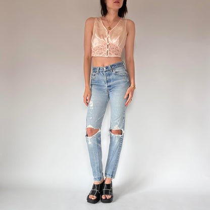 Levi’s 80s Patchwork 501s (XS)