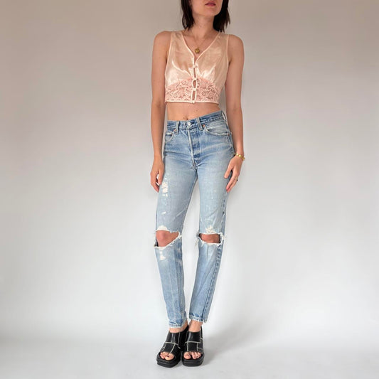 Levi’s 80s Patchwork 501s (XS)