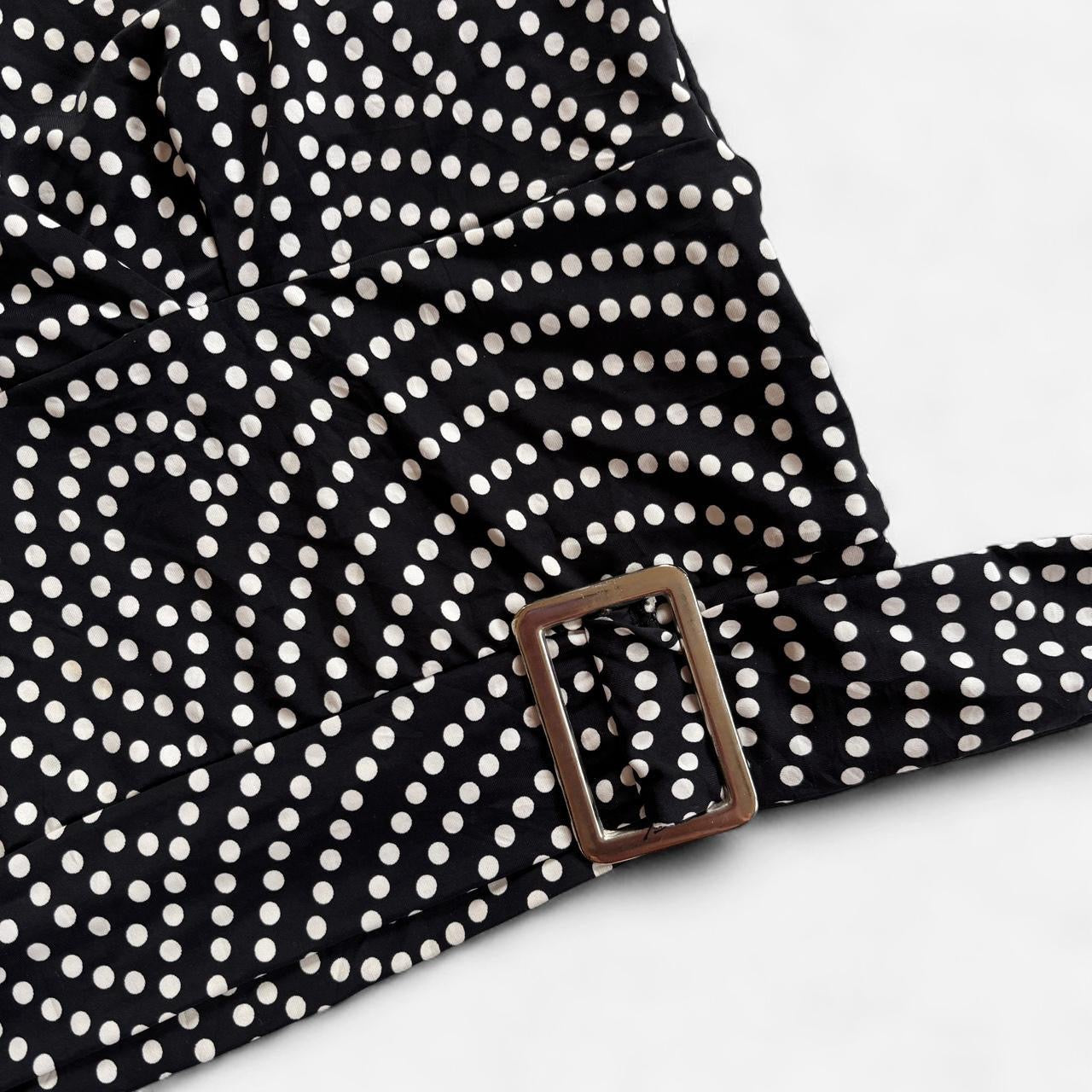 Y2K Polka Dot Halter Top (S)