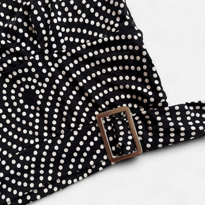 Y2K Polka Dot Halter Top (S)