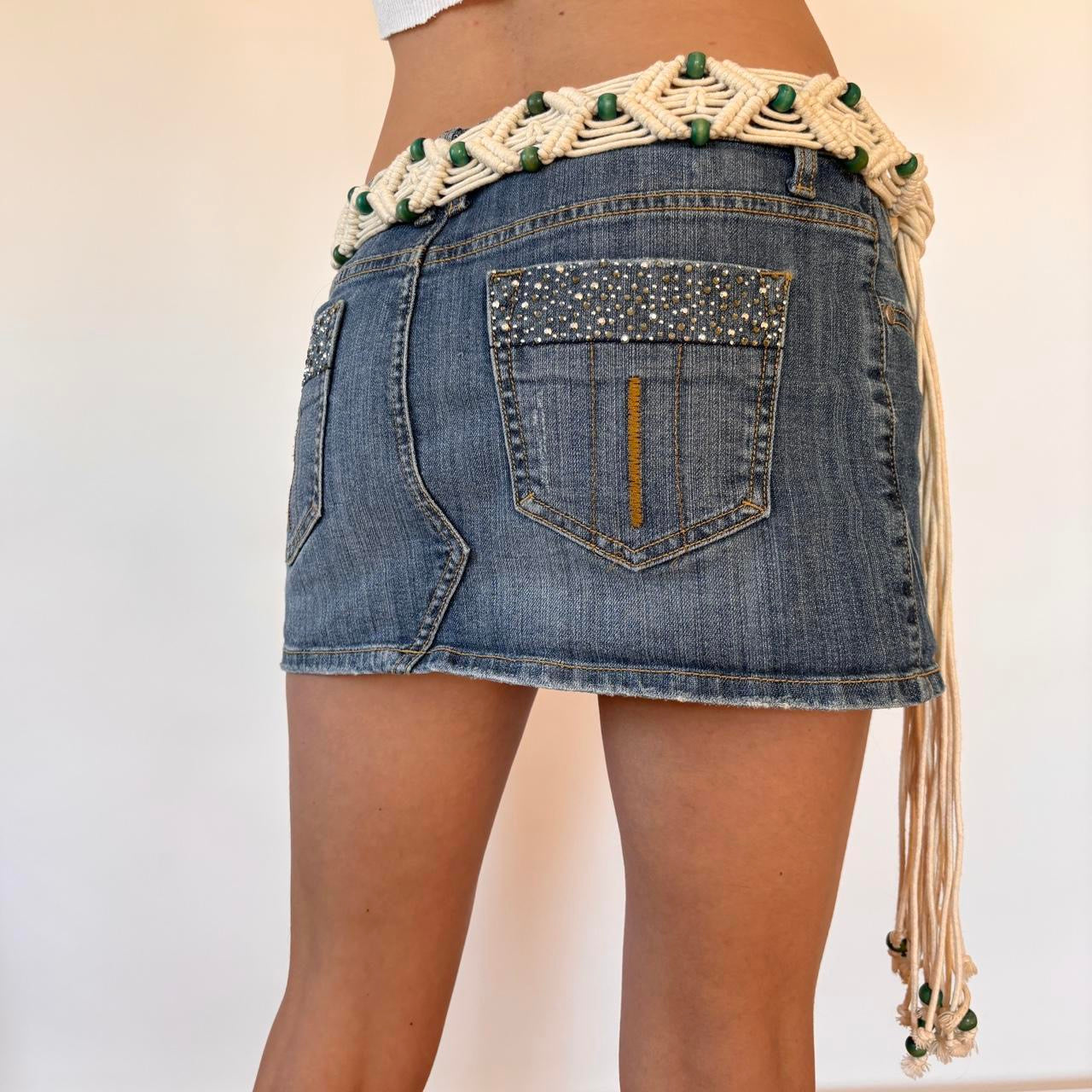 Y2K Deadstock Macrame Belt