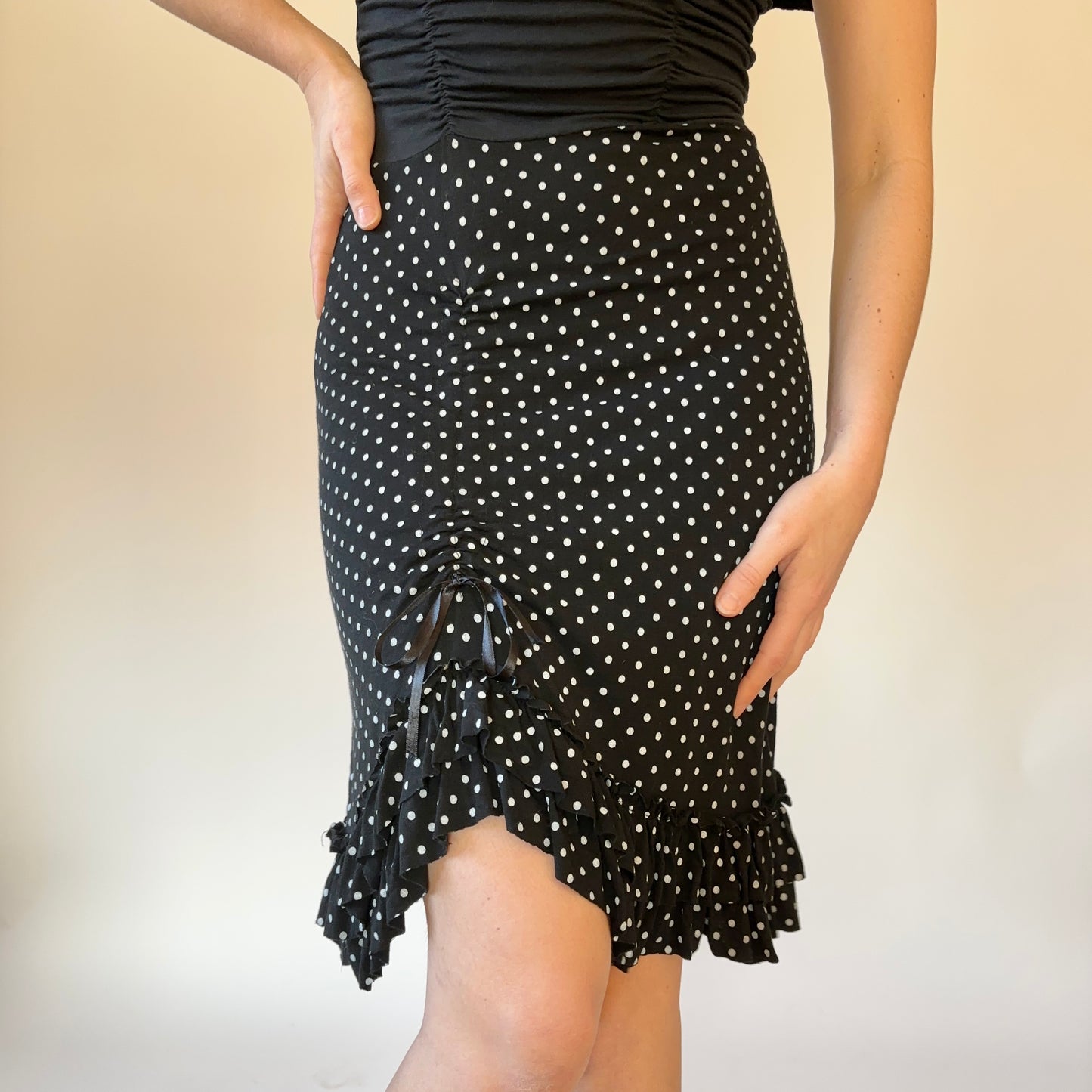 Italian Polka Dot Midi Dress (XS/S)