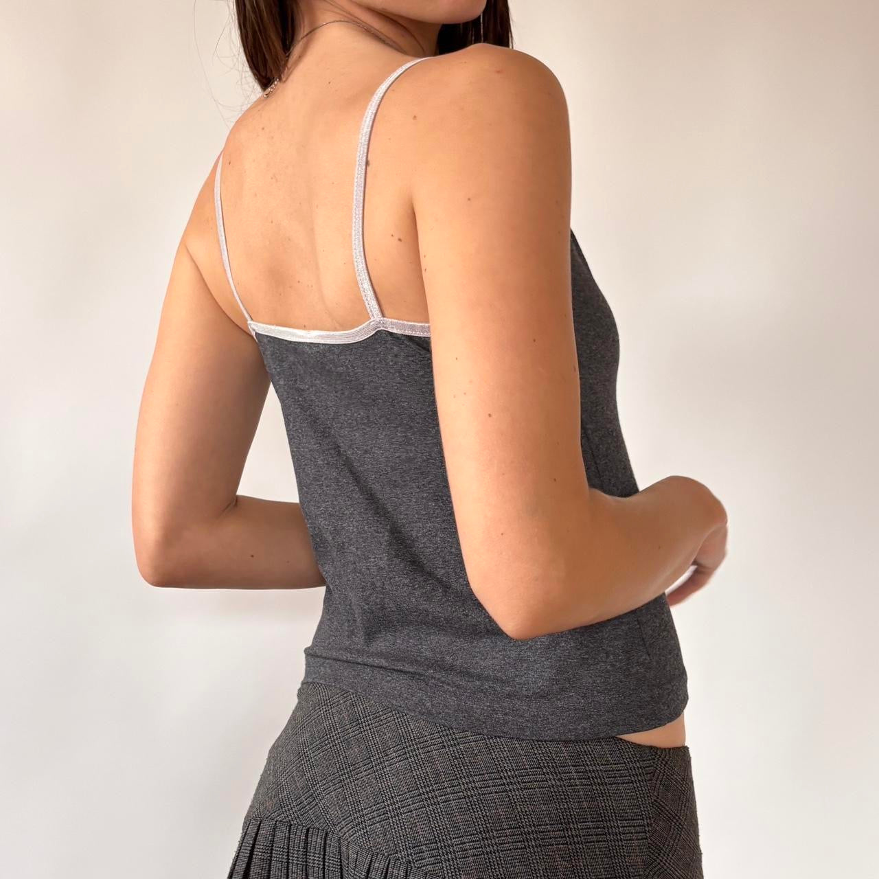 90s Butterfly Embroidered Cami Top (S)