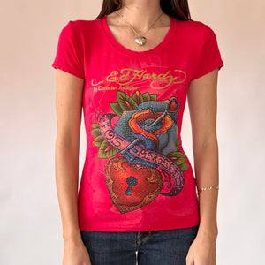 Ed Hardy Rhinestone Tee (S)